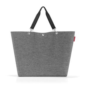 reisenthel shopper XL, nákupní taška, tote bag, plážová taška, taška, polyesterová tkanina, Twist Silver, 35 L, ZU7052