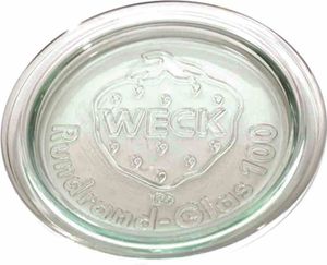 WECK 401-1162804906 Náhradné viečko na pohár s okrúhlym okrajom 100 mm, číre