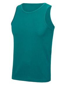 Just Cool Herren Tank Top T-Shirt Achselshirt Muskelshirt Ärmellos, Größe:L, Farbe:Jade