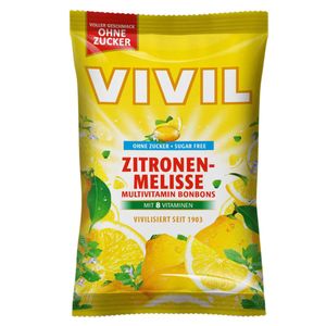 Vivil multiwitaminowe cukierki z melisą bez cukru 120g