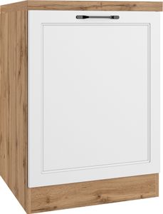 Unterschrank 60 cm, weiß und Eiche, MONTERREY-03