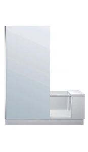 Duravit Badewanne Shower & Bath 170 x 75 x 66 cm Weiß, Ecke links, Klarglas, Sitzpad, 700403000000000