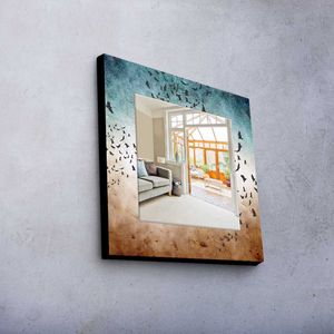 Wallity, MA- MER1220, Bunt, Wandspiegel, 50 x 50 cm, Spiegel (echt)