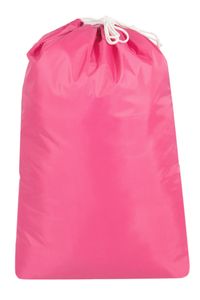 Wäschesack mit Kordelzug, 100 % Polyester, 52x75 cm, pink