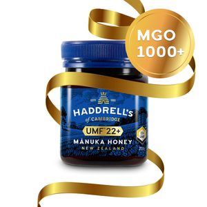 Haddrell's Manuka Honig MGO 1000+ (UMF 22+) in Geschenkbox 250g - Limited Edition