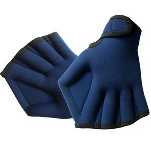 Schwimmhandschuhe Schwimmtraining Handschuhe Neopren Handschuhe Webbed Fitness Wasserwiderstand Training Handschuhe zum Schwimmen Tauchen mit Handschlaufe ,blue