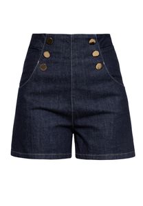 QUEEN KEROSIN Denim Sailor Shorts Vintage Design Denim Xl