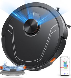 HONITURE Staubsauger Roboter,5000Pa Saugroboter mit Wischfunktion,Karten speichern und bearbeiten,3-in-1-Roboterstaubsauger,APP/Alexa Steuerung