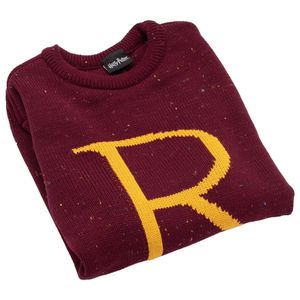 Harry Potter - Pullover für Herren - weihnachtliches Design NS6614 (L) (Rot/Gelb)