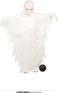 weißes Gespenst Kinderkostüm Halloween, Größe: 5 - 6 Jahre Farbe: Weiß weißes Gespenst Kinderkostüm Halloween, Größe: 5 - 6 Jahre Farbe: Weiß