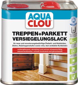 Treppen-/Parkettversiegelungslack L10 farblos seidenglanz 2,5l Dose CLOU