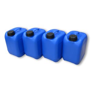 4 Stück 5 Liter 5 L Kanister Wasserkanister Campingkanister Farbe blau lebensmittelecht DIN51 (4x5knb51)