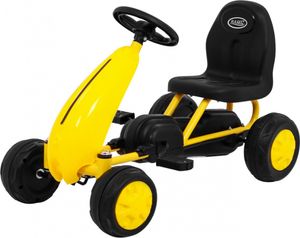 Das erste Pedal-Gokart für die Jüngsten. Gelb + Kettenantrieb + Gummiräder