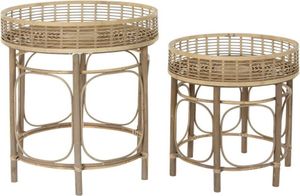 Bočný stolík DKD Home Decor Rattan (2 ks)
