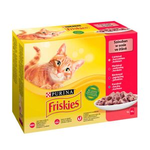 Purina Friskies Katzenfutter Mix 4 Geschmacksrichtungen 12X85G