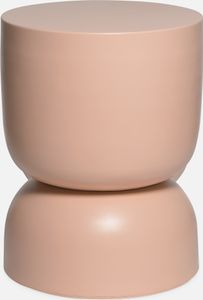sweeek - Beistelltisch, Sofaende, Nachttisch aus Metall, Ø32 x H 42 cm - Rosa