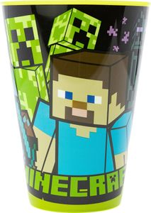 WIEDERVERWENDBARER KINDERBECHER AUS BPA-FREIEM KUNSTSTOFF 430 ML | MINECRAFT, Grün