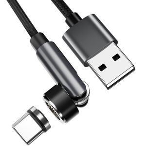 INF Magnetisches USB-C-Ladekabel 3A Schnellladung 2 m Schwarz