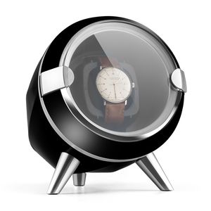 Klarstein Sindelfingen, natahovač hodiniek, pre 1 x automatické hodinky, 4 režimy pohybu, okienko, čierny