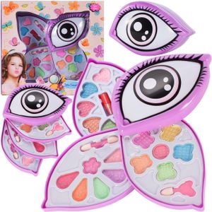 MalPlay Schminktset Auge | Lidschatten + Lippenstift + Applikatoren | Bunt | Kinderschminke ab 3 Jahren