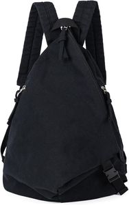 Uni Vintage Canvas Rucksack - Leichter Retro Tagesrucksack für Büro und Ausflug