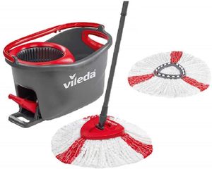 Vileda Cleaning Vileda Turbo EasyWring and Clean Complete Set + náhradní kryt Turbo, červený/šedý
