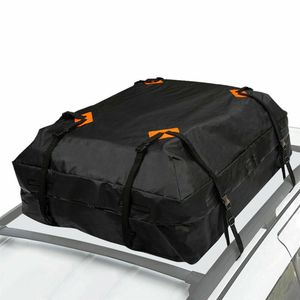 Auto Dachbox, 475 Liter Faltbare Auto Dachkoffer Gepäckbox Wasserdicht Tragbar Dachboxen, Dachgepäckträger Tasche Geeignet für Reisen und alle Fahrzeuge, Schwarz (120x90x44cm)