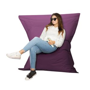 Outdoor Indoor Sitzsack EPS XXL Puff Relax-Sessel Sitzkissen Bodenkissen Bean Bag 350L Lila
