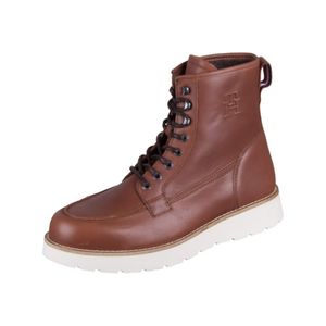 Tommy Hilfiger Herren Schnürstiefelette American Warm Leather Boot 13771-41, 13771-42, 13771-43, 13771-44, 13771-45, 13771-46 THF-fm0fm04668 brown 45 [Schuhe Mann]