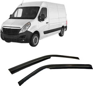 Rumplex Owiewki Owiewki Powietrza Owiewki Przeciwdeszczowe Owiewki Szyb Bocznych Kompatybilne Z Opel Movano 2010 - 2024 Osłona Przeciwdeszczowa Szyb Samochodowych Owiewki Przeciwdeszczowe Owiewki Samoprzylepne Opakowanie 2 Szt.