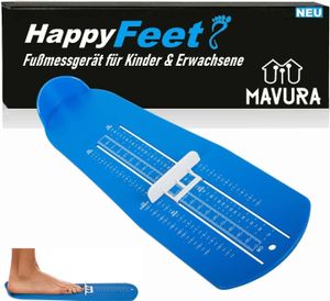 Miarka do stóp HappyFeet - tabela rozmiarów obuwia dla dzieci i dorosłych