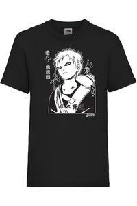 Gaara Kinder T-shirt Anime Manga Comics Japan Animation, 12-13 Jahr - 152 / Schwarz