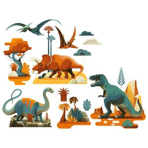 Djeco Dinosaurus Nálepka na okno 28 kusov