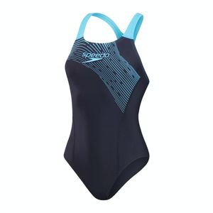 SPEEDO Medley Logo 1 Piece Badeanzug Damen blau 38