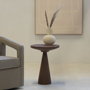 Beistelltisch Rund - Taupe - Aluminium - 44cm - Beistelltisch Elice - Giga Meubel Beistelltisch Rund - Taupe - Aluminium - 44cm - Beistelltisch Elice - Giga Meubel