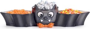 Fledermaus als Bonbonschale für Halloween Süßigkeiten 39cm