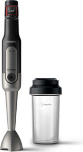 Philips Viva Vollection ProMix Stabmixer inkl. Trinkflasche, Geschwindigkeitsregler, 800 W, Schwarz (HR2650/90)