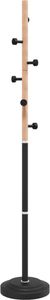 vidaXL Garderobenständer Schwarz 177 cm Pulverbeschichtetes Eisen