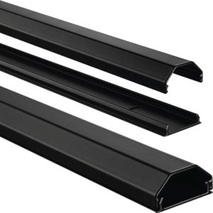 Hama Alu-Kabelkel Canal Hangical 110 3,3 1,7 cm Schwarz