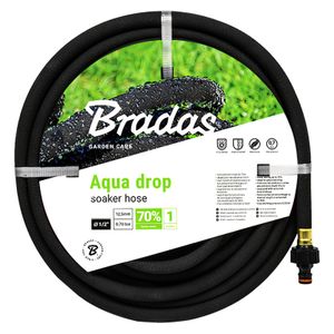 Bradas Tropfschlauch Aqua-Drop Perlschlauch/Gartenschlauch  Bewässerung Schwarz, Größe:1/2 inch - 15 m