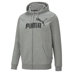 Puma Essentials Big Logo Full-Zip Hoodie 586698-03, Herren, Sweatshirts, Grau, Größe: XXL