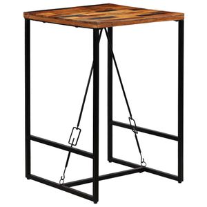 vidaXL Barový stůl Staré dřevo masiv 70x70x106 cm