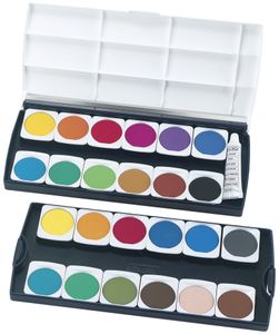 Herlitz Deckfarbkasten ST24 24 Farben aus Kunststoff