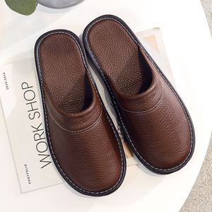 Startseite Lederhausschuhe Herren-Innenschuhe Wasserdichte Herbstschuhe Klassische Hauspaare Weiche Lederhausschuhe