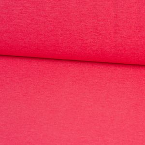 Sweatstoff Melange einfarbig himbeerrot meliert 1,4m Breite