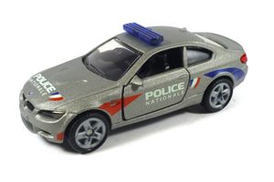 Siku 1450001 BMW M3 Coupe "Police Nationale" matt grau metallic Maßstab ca. 1:58 (Blister)