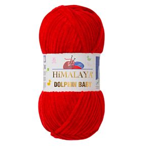 Himalaya Dolphin Baby – Chenillewolle 80318 rot