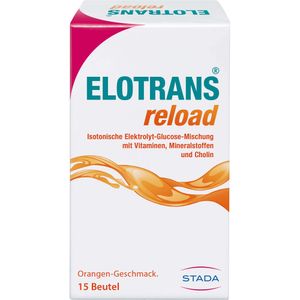 ELOTRANS reload - isotonische Elektrolyt-Glucose-Mischung - Nahrungsergänzungsmittel mit Magnesium, Kaliumchlorid, Cholin und B-Vitaminen - 1 x 15