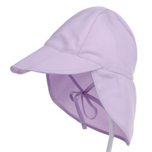 Mädchen Sonnenhut Verstellbarer Hut mit breiter Krempe Sonnenschutz UPF 50 für Baby Mädchen Jungen Säugling Kind（Lila）