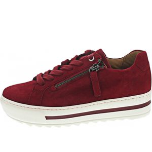 Gabor Comfort Florenz Damen Sneaker low in Rot, Größe 6